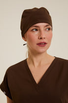 Medical surgical cap for healthcare professionals. Reusable medical scrub cap. Surgical cap worn by doctors and nurses.