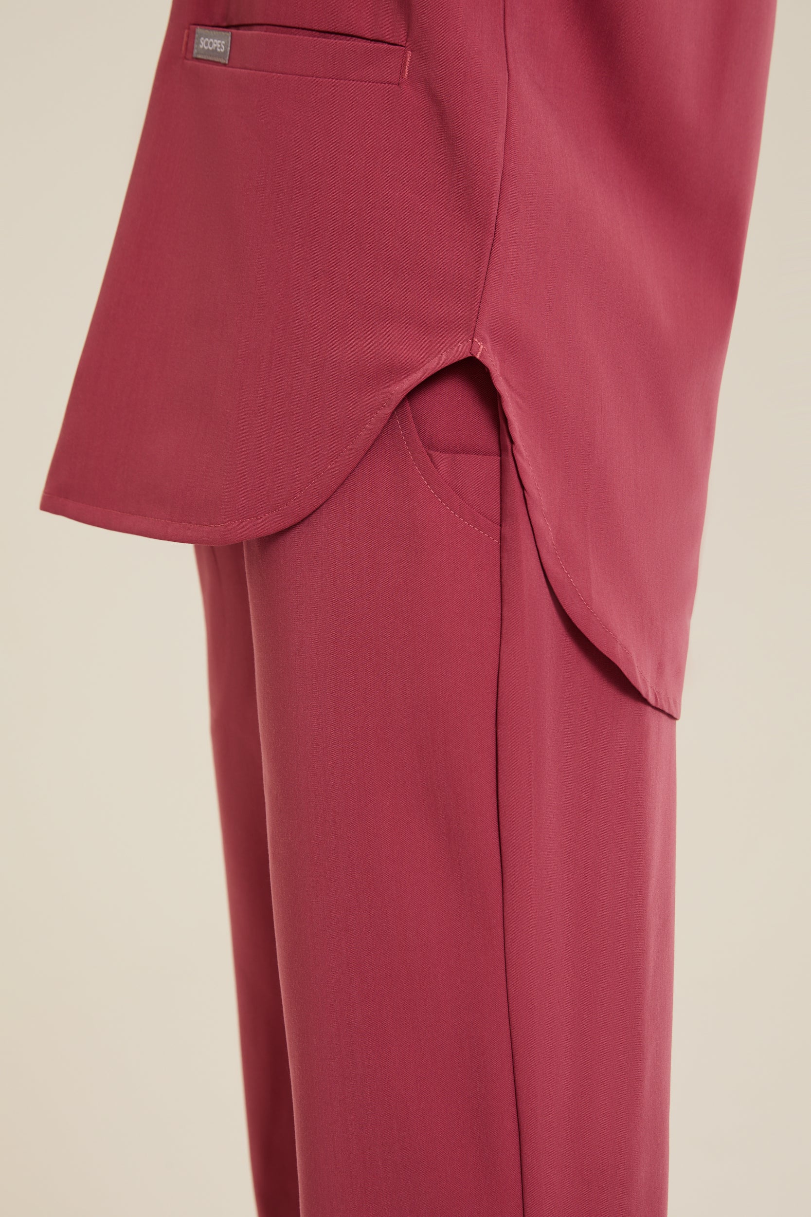 Coral flared leg pants 
Flare pants with fitted waist
