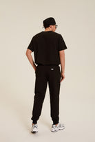 Men wearing black medical scrubs
Men’s black scrubs for healthcare professionals
Black men’s medical scrubs for hospital and clinic use
