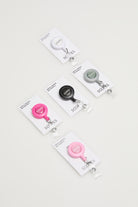 SCOPES Badge Boss ID holder with secure clasp and premium soft-touch finish